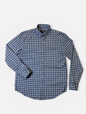 Vineyard Vines mens M Medium blue performance classic Tucker button up shirt